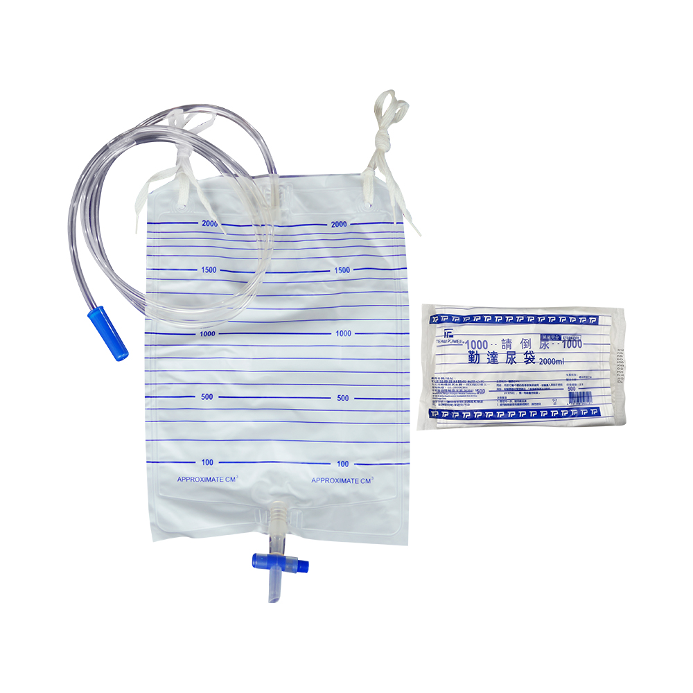 【勤達】醫療級滅菌款尿袋2000ml(一般型PE)X1包/袋